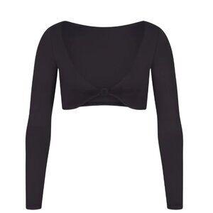 Skims Signature Swim Long Sleeve Shrug